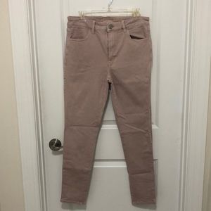 American Eagle pink skinny jeans